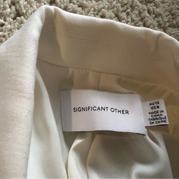 Significant Other Nula Blazer Dress in Cream - Picture 5 of 10